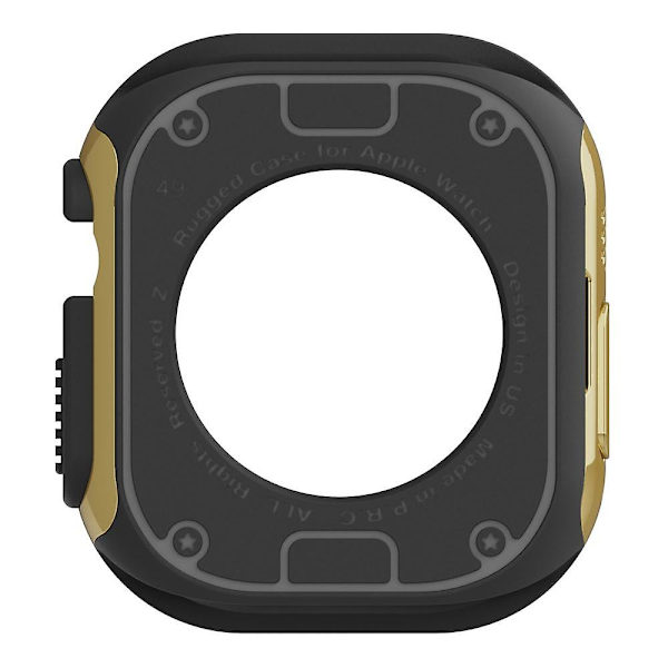 Klockfodral för Apple Watch Series 8 7 41mm/Series 6 5 4 SE (2022) SE 40mm TPU+PC Stöttålig Ram Gold