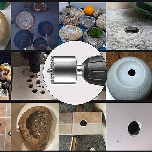 Diamantbor Sæt, Hulsavsæt 7/8” til 2-7/8” med Kuffert til Porcelænsfliser Keramik Marmor Mursten