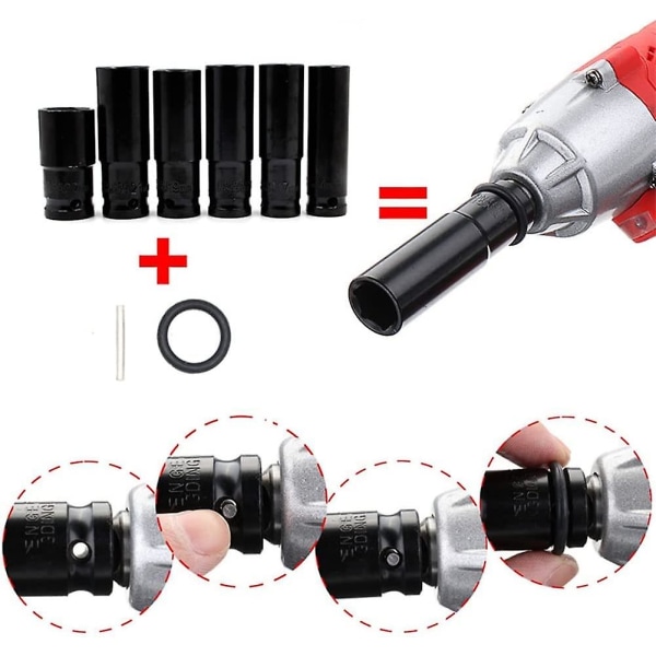 12 i 1 Elektrisk Skruvmejsel Skruvmejsel Hex Socket Kits För Slagskruvdragare Borr
