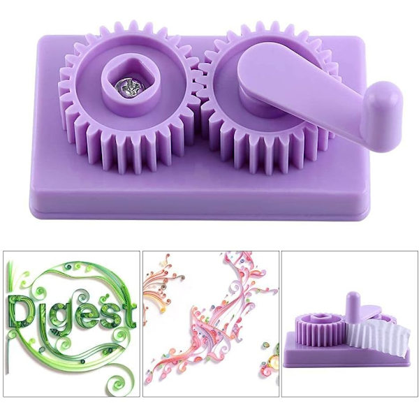Quilling-maskin i plast, handdriven, för papper, pyssel, quilling, DIY-konstverk, skrapböcker