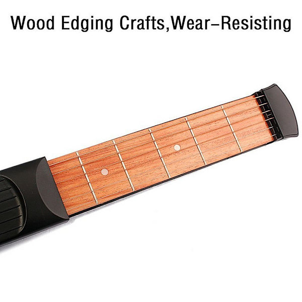 5x25cm Fickgitarr Bärbar Gitarrtränare Luftgitarr Fingertränare