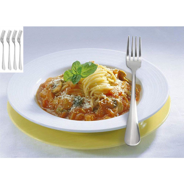 Middaggafler, 18/10 Kraftige Rustfri Stål Middagsgafler, 8 tommer