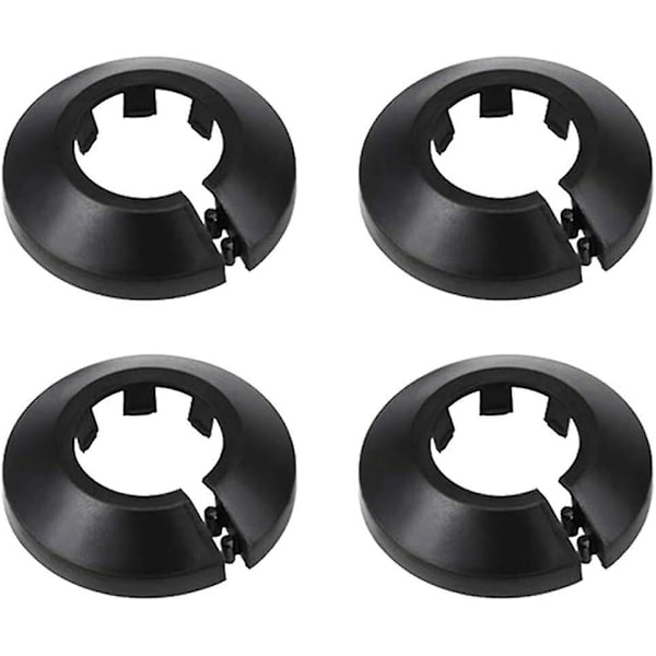 4 kpl Seinälaipan ulkohalkaisija Laippa Helppo asennus Muovinen patterin peitelevy Vesiputken viemärilinjan suojus Kaulus Seinäputken suojus Koristelu Pi Black 32mm