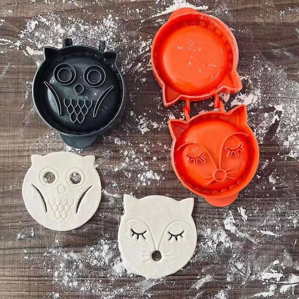 Mini Kakeform Deigpressepose Kakeform Høst Håndkakeformer Deigpresseverktøy Halloween Juledekorasjon