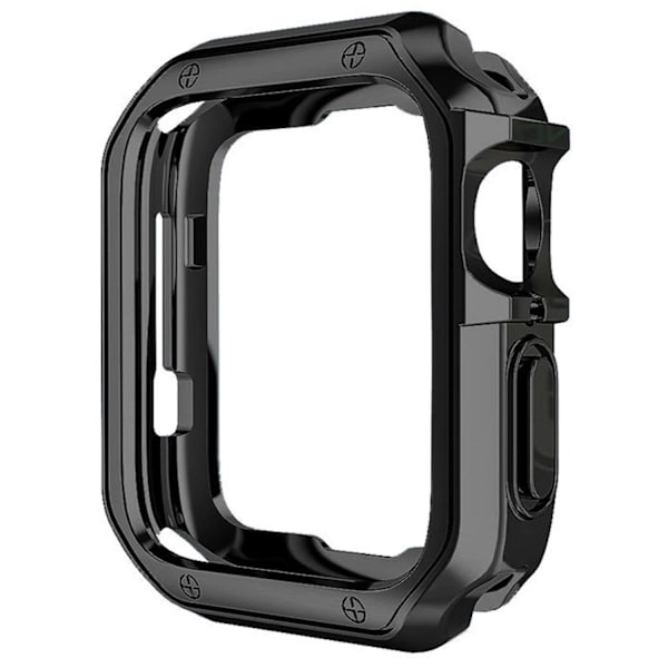 Skyddande fodral för Apple Watch Series 1/2/3 38mm, exakt utskärning, droppskydd i TPU Black