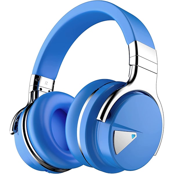 Aktiiviset vastamelukuulokkeet Bluetooth-kuulokkeet mikrofonilla, syvä basso, langattomat over-ear-kuulokkeet, mukavat proteiinikorvatyynyt, toistoaika Blue
