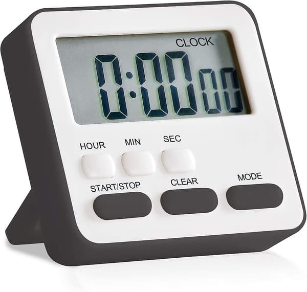 24-timmars Digital Kökstimer Stor Display Hög Larm Magnetisk