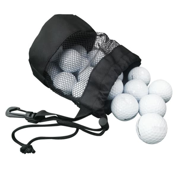 16x14cm golfbold special netpose opbevaringspose nylon netpose enkeltsidet trækreb netstofpose