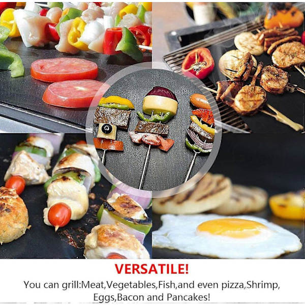 Ugnfoder Set med 4 - Återanvändbara Premium Grill- och Bakmattor