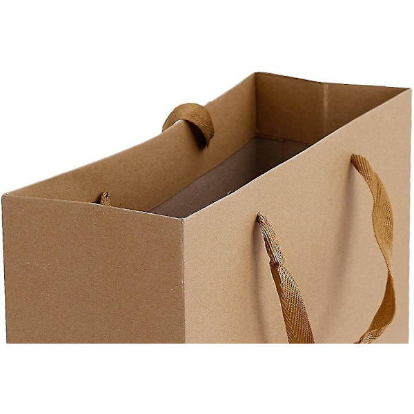 10 st tjocka papperspåsar med handtag Presentpåsar Pappersbärkassar Presentpåse