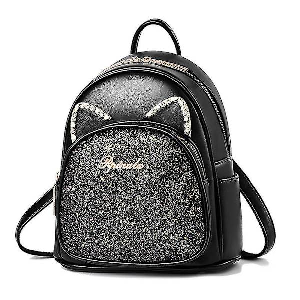 Ryggsäck Dam Mode Fritid Resa Student Ryggsäck Messenger Bag Business Ryggsäck Flerfärgad Valfri black