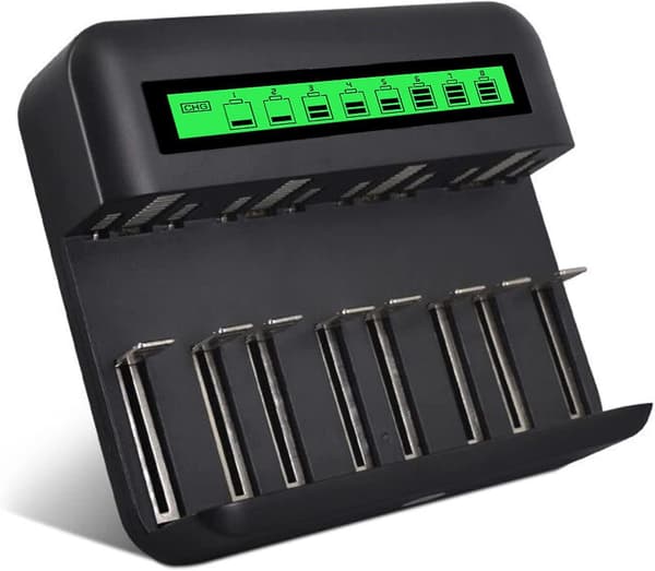 Usb Lcd Batteriladdare För Aa Aaa Cd Ni-mh Ni-cd Uppladdningsbara Batterier