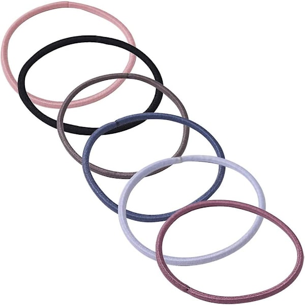 100 st Acsergery present elastiska hårband, flerfärgade elastiska hårband