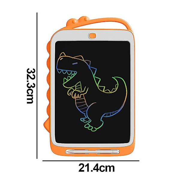 LCD-kirjoitustaulu lasten leluihin, kirkkaat värikkäät LCD-piirustusalustat orange 10inch