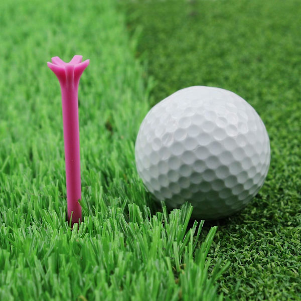 70mm Multicolor Hållbara Plast Anpassningsbara Golf Tees 100 Pack