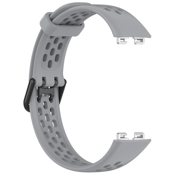Blød Silikone Åndbar Udskiftningsrem til Huawei Band 8 Grey