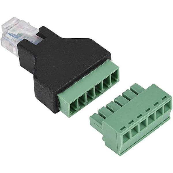Kabel Audio Adapter, Ethernet RJ12 6P6C Han til 6-benet Skrue Terminaler Adapter Konnektor