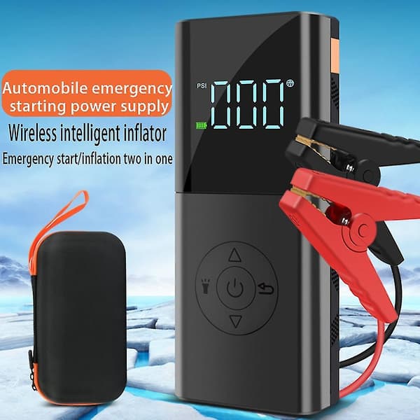 Multifunksjonell Bil Dekkoppblåser 10400mah Bil Luftkompressor Bil Strømforsyning