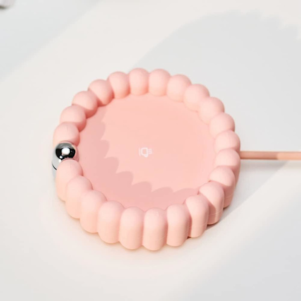Usb-uppvärmd underlägg 3 hastigheter Smart termostatisk hem kaffe mjölk te underlägg-rosa