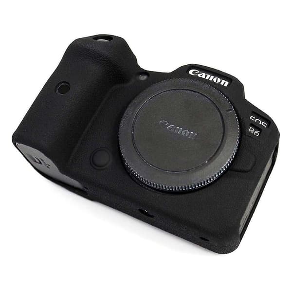 Mjukt silikonskydd för Canon EOS R6-kamera Black