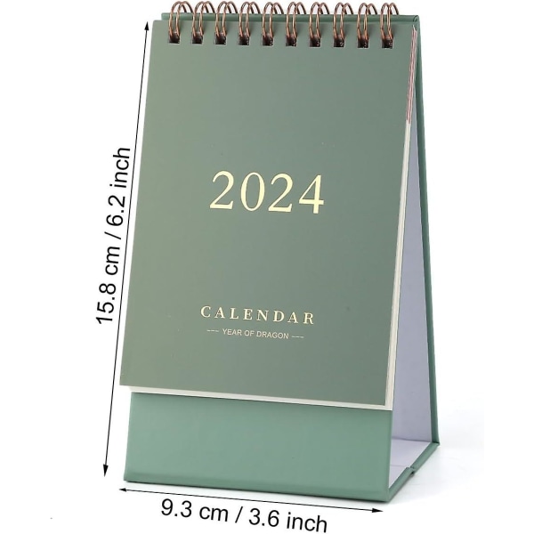 2024 Kalender, 2023-2024 Mini Skrivbordskalender, 15,8 X 9,3 Cm Liten Skrivbordskalender För Hem, Kontor, Skola 2023.7-2024.12 Purple S