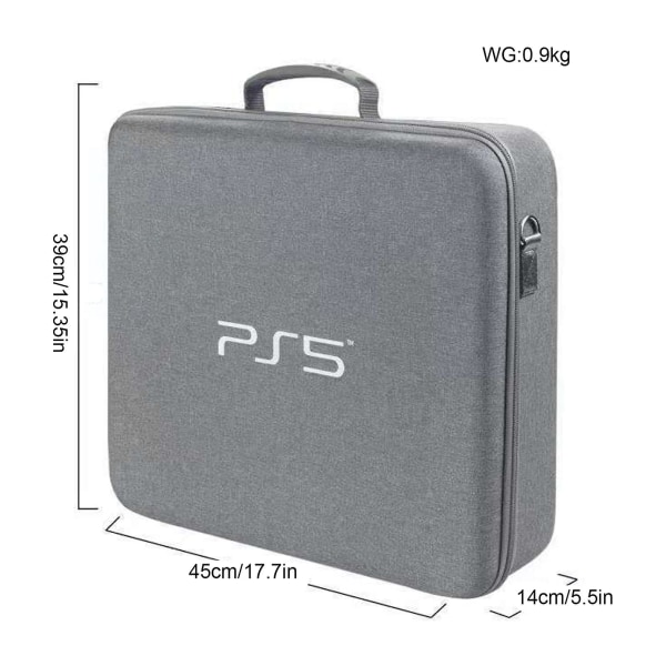 Paras Alennus - 2023 Matka Säilytyslaukku Ps5 Konsolille Suojalaukku Säädettävä Kahvalaukku Playstation 5 Matkakantolaukku black