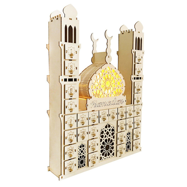 Paras Alennus Eid Ramadan Mubarak Sisustus Adventtikalenteri 2023 Led Valot Islamilainen Linna Ramadan