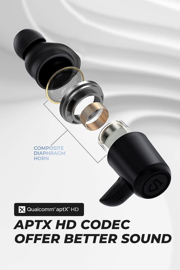 Bluetooth-hörlurar med nackband, IPX8 vattentäta, Acsergery in-ear stereo Bluetooth 5.0-present