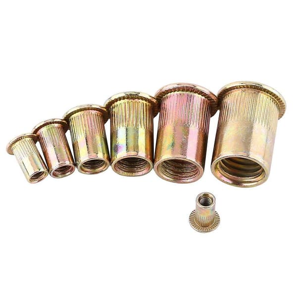 M3-m12 Skapinnsettingsmutter Kobling Sekskant Socket Hode Drive Hode Feste Karbonstål Flat Gjenget Rivmutter (m12)