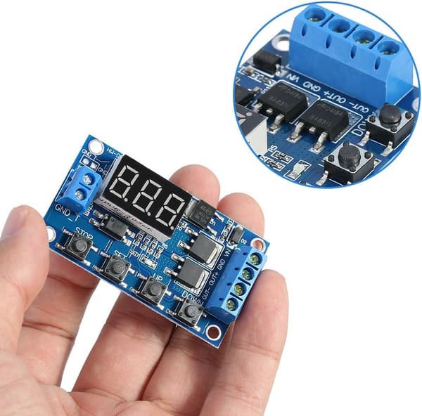 DC 5V-36V Timermodul Trigger Cykel Fördröjningstimerbrytare Slå På/Av Relämodul med LED-display