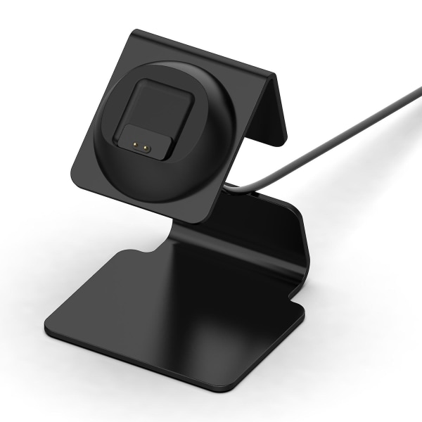 Til Xiaomi Smart Band 8 Ur Oplader Holder Metal Smartwatch Oplader Stand (uden Oplader) Black