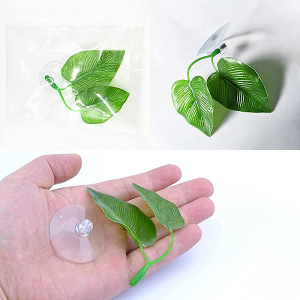 2-pakning Beta Blad Seng Fisk Hvile Blad Betta Hengekøye Beta Tank Dekorasjoner Akvarieplanter Betta Fisk Tilbehør For Liten Tank