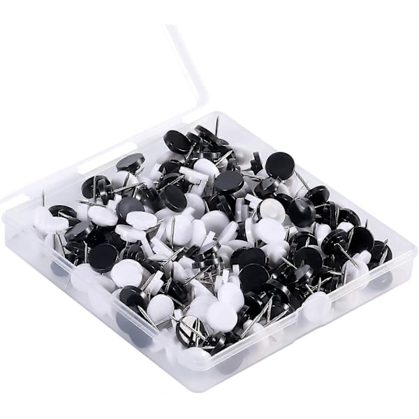 200 st Push Pins, Plast Dekorativa Stora Huvud Push Pins Kartnålar med