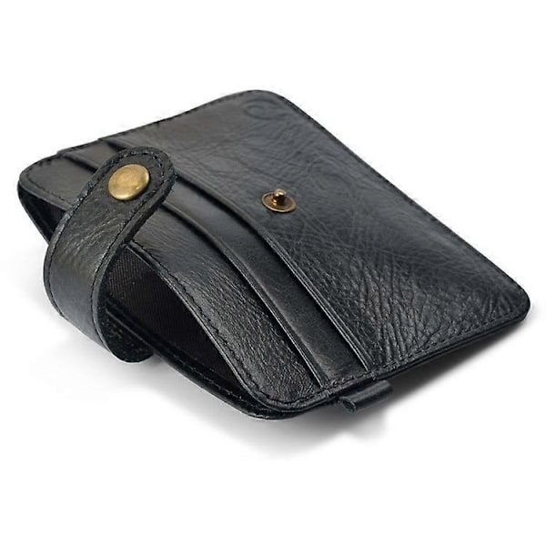Män Slim Plånbok Äkta Läder Manlig Liten Plånbok Mini Pengar Väska Walet Tunn Portomonee carteras Mäns Plånbok Kortinnehavare Brown
