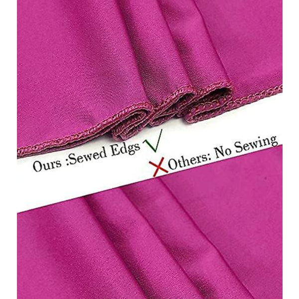 10 stk. Stoltrekk Perlebesatt Elastisk Stoltrekk Bånd Elastisk Spandex Stoltrekk Bånd Med Krystall For Bryllupsfest Bankettdekorasjoner, fuchsia