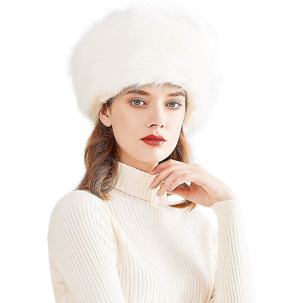 Vinter Dame Faux Fur Russisk Kosak Stil Hat Vinter Wrap Hat