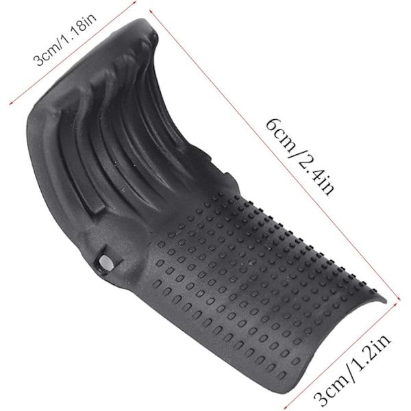 Grip Force -sovitin, 2 kpl 6x3x3 cm muovinen liukumaton Grip Force -sovitin ja 4 muovitikkua