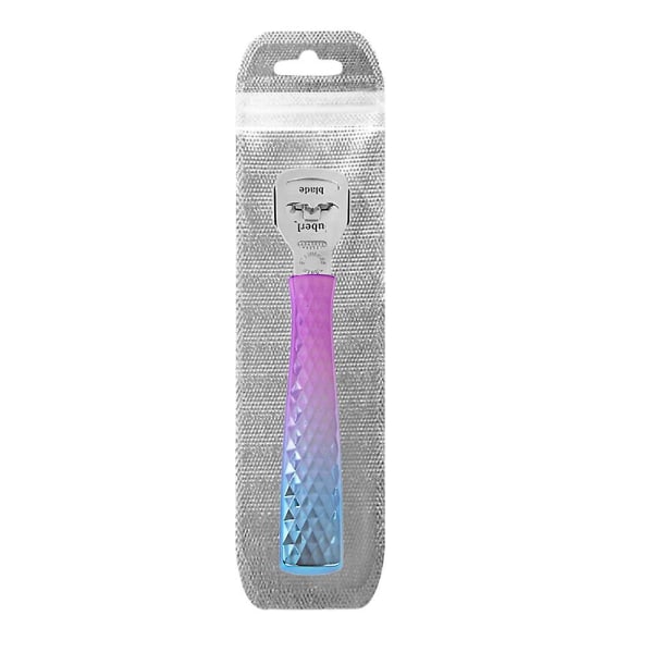 Konvertibel fodhøvl i rustfrit stål, fodfilsæt, pedicureværktøj, ligtornefjerner, fodskrubber Purple orchid dead skin planer Flash Bag