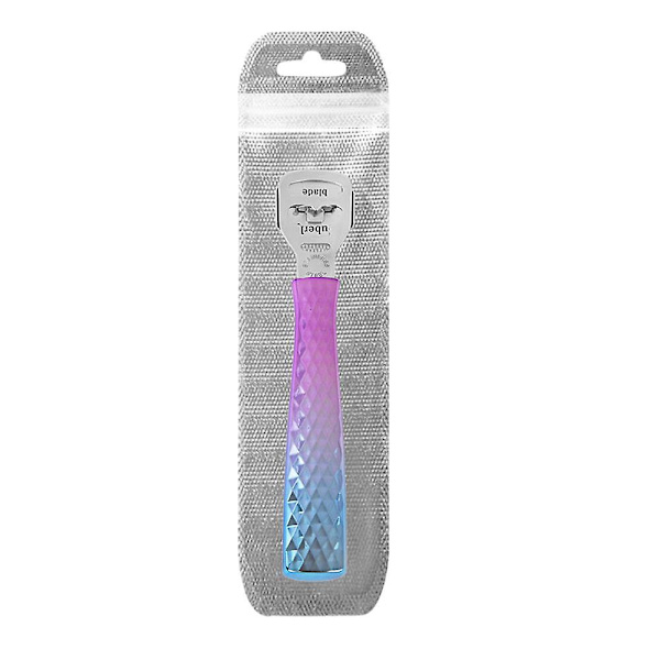 Ruostumattomasta teräksestä valmistettu muunneltava jalkaraspi- ja raspisetti, pedikyyri työkalu kovettumien poistaja jalkojen kuorinta Purple orchid dead skin planer Flash Bag