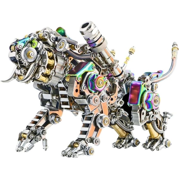 3D Metal Pussel IQ Toy Mekanisk Bengal Tiger Kit, 700 bitar 3D Montage Tiger Model Jigsaw Pussel Set för barn och vuxna