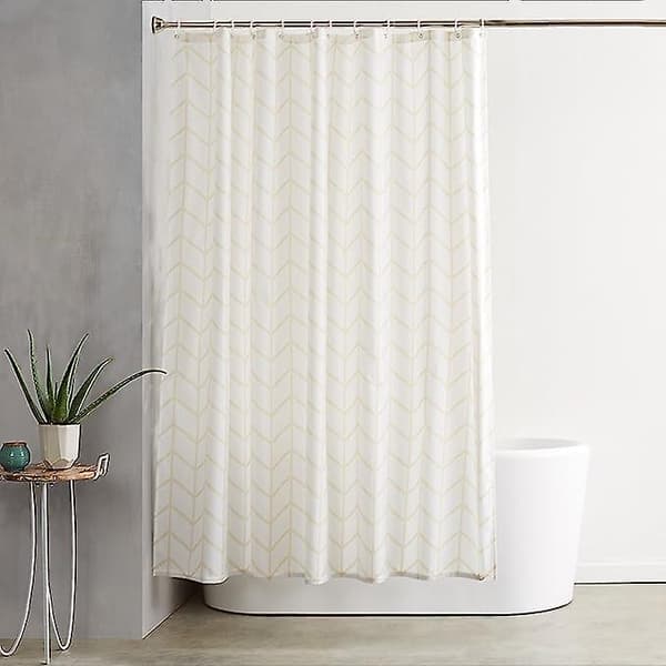 Amazon Basics Dusjforheng i trykt stoff 180 x 180 cm Sølv Dollar