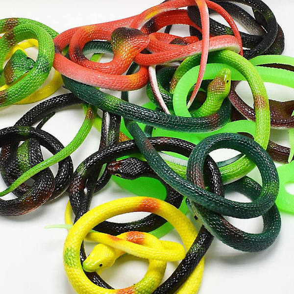 3 Stykker Store Gummi Slanger Realistiske Falske Slanger Gule Slangeleker For Hage Rekvisitter For Å Holde Fugler Unna, Spøker, Halloween Dekorering