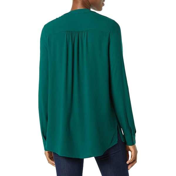 Langermet vevd bluse for kvinner Style 8 M