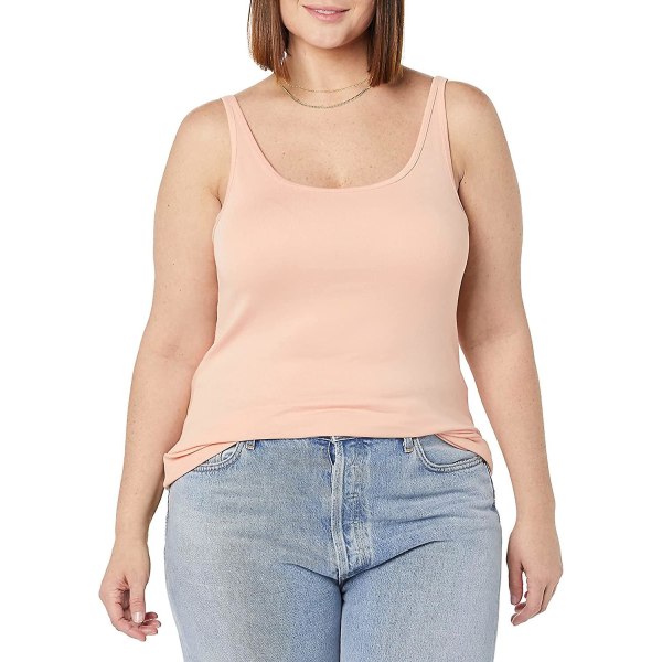 Dame Slim-fit Tynd Stroptop, Pakke med 2 Style 12 S