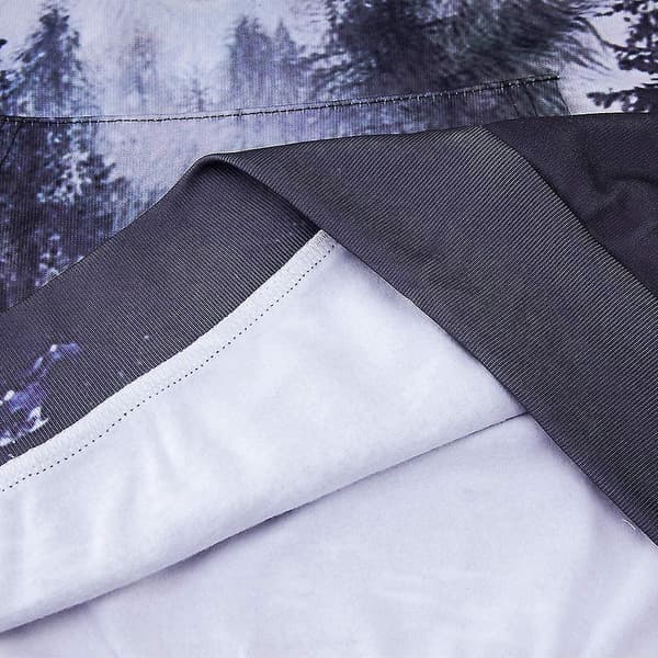 Herrehettegenser Morsom 3D-print Hettegenser Langermet Genser Pullover Jumper