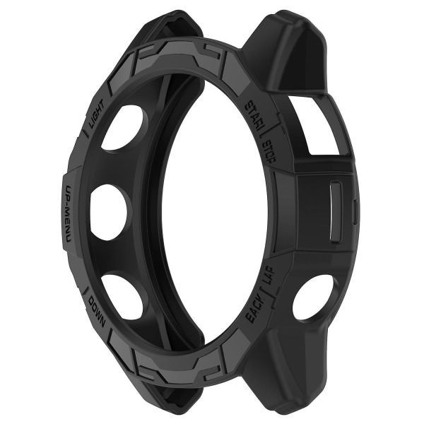 TPU-kellokotelo Garmin epix Pro 51mm/(Gen 2) 51mm /Fenix 7X Pro / 7X -kelloille, naarmuuntumaton ontto suojus Black