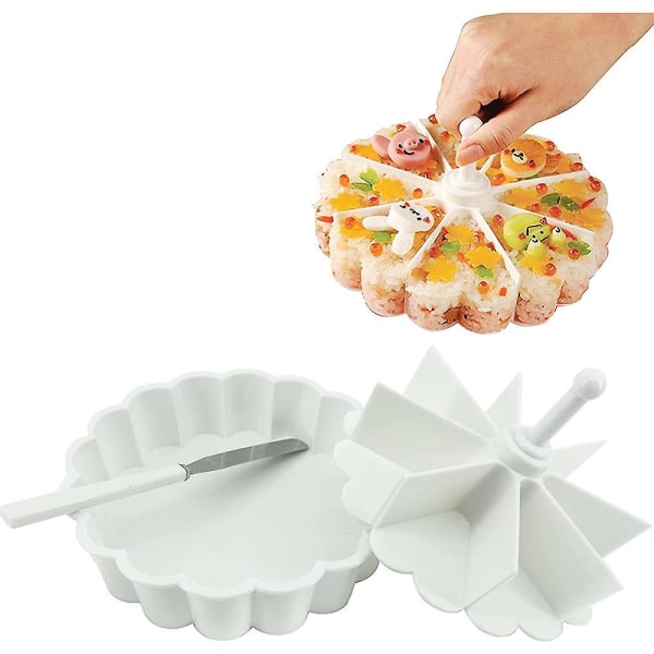 Triangel Sushi Bärbar Spam Form Lättvikt Triangel Sushi Form Onigiri Form för kök, camping"