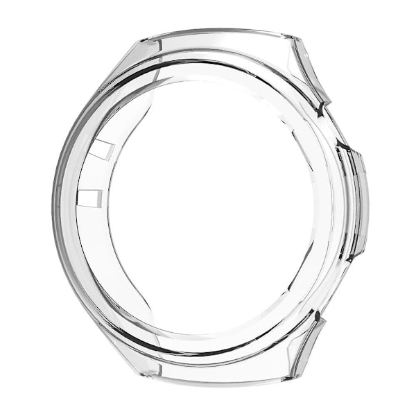 Stötsäker TPU-skyddsfodral med ihålig ram för Huawei Watch 4 Pro Transparent White