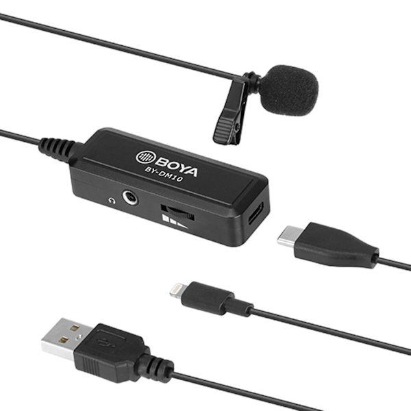 Digital Omnidirektionel Clip-on Lavalier Revers Mikrofon til Livestreaming Vlogging