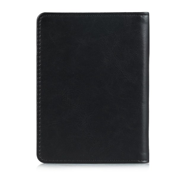 Multifunktionell PU-läder Bi-fold plånboksfodral Passfodral